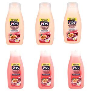 Lot x6 Alberto VO5 18 oz Passion Fruit Smoothie Moisture Shampoo & Conditioner